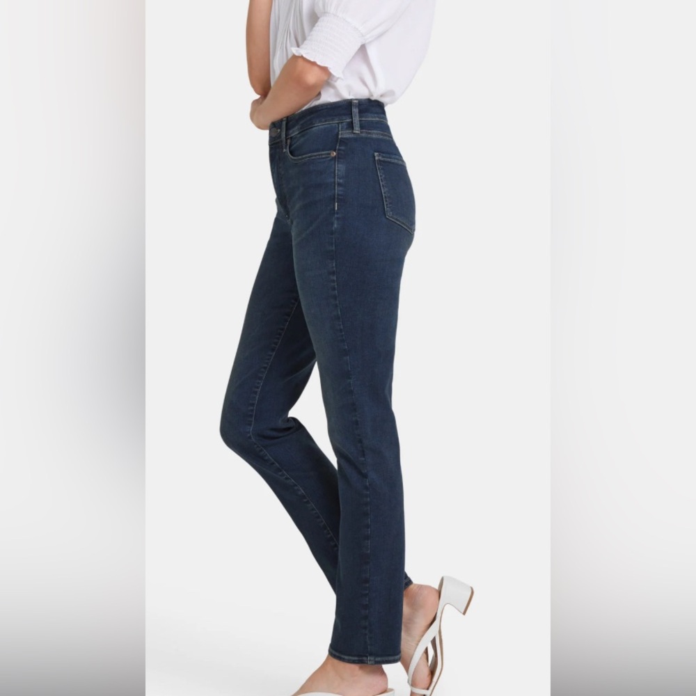 NYDJ Sheri Slim Dark Blue Denim EXCELLENT CONDITION